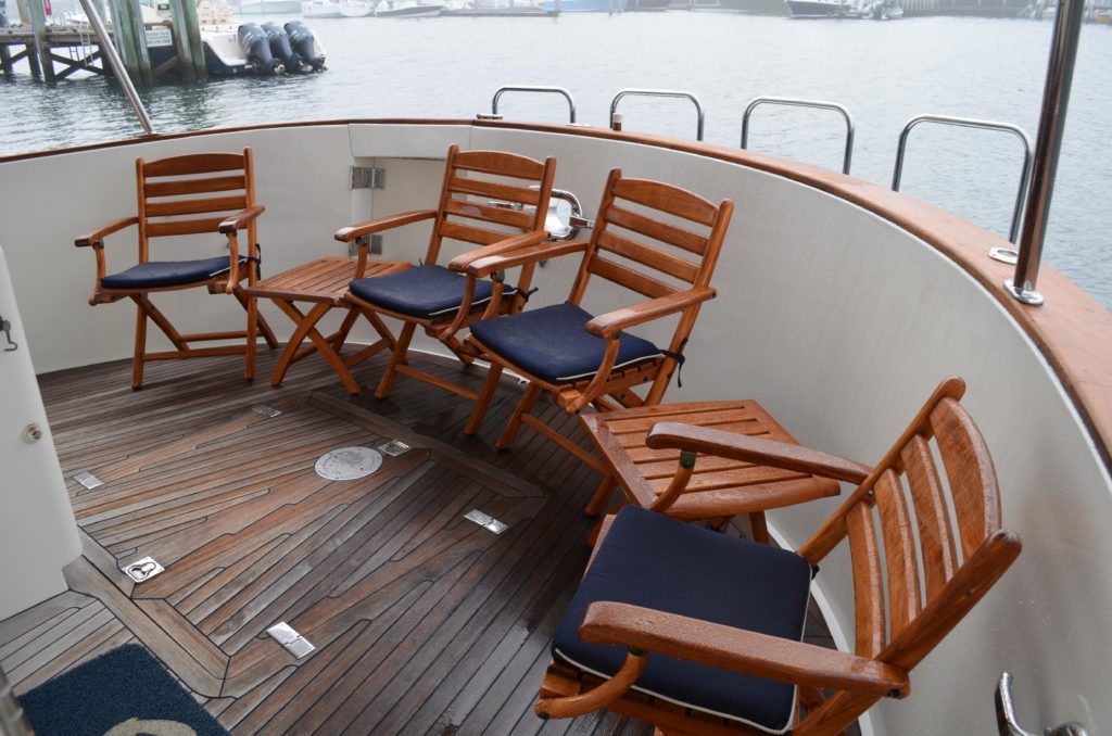 1995 Nordhavn N62 Trawler - The Deck Lounge Area