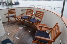 1995 Nordhavn N62 Trawler - The Deck Lounge Area