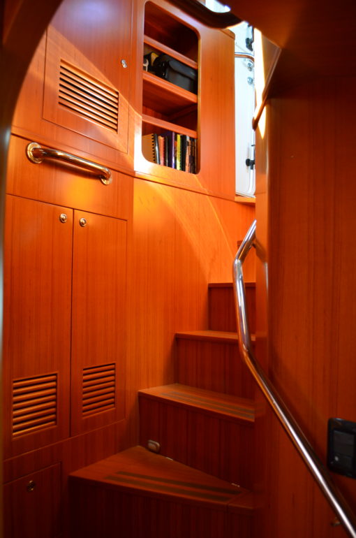 2010 Nordhavn 52 - Dirona - Stairs to the Cabin