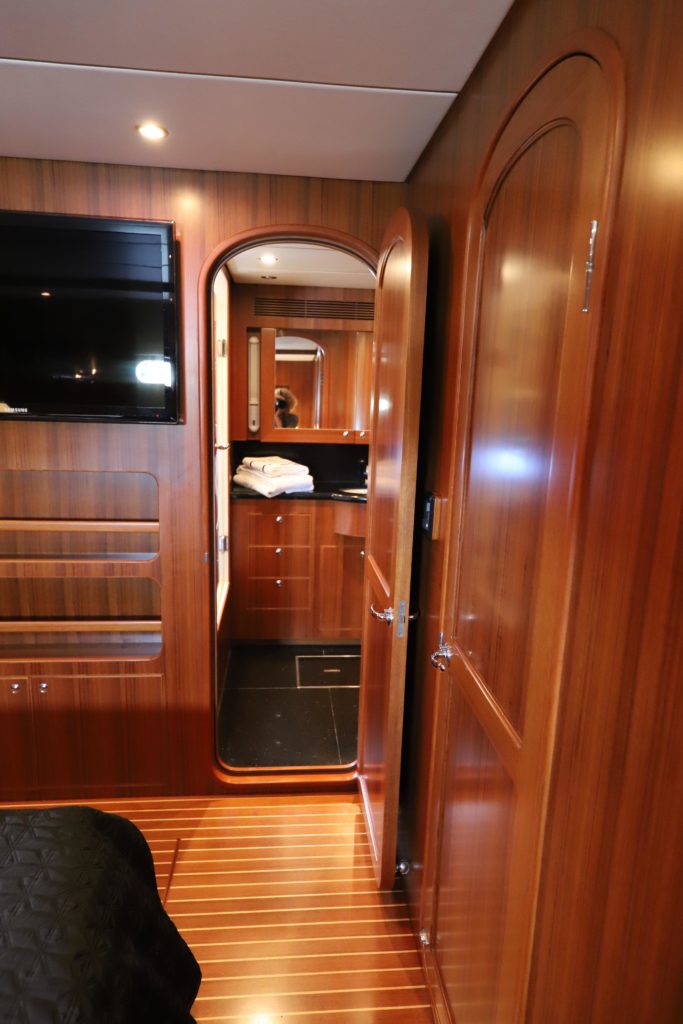 2011 Nordhavn 55 Trawler - Cabin Bathroom Entrance