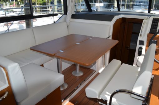 2023 Beneteau Swift Trawler 41 Fly - The Mess Area Dinette Dinner Table 2