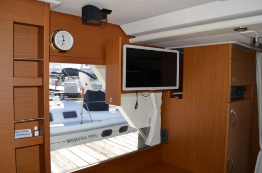 2023 Beneteau Swift Trawler 41 Fly - The Cabin Bedroom TV