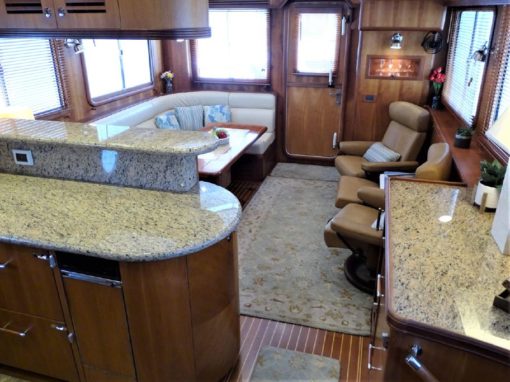 2008 Selene 59 Trawler - The Galley and The Saloon