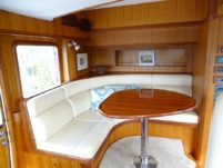 2008 Selene 59 Trawler - The Saloon Living Area Dining Table Mess Area