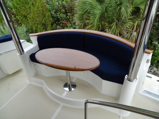 2008 Selene 59 Trawler - The Cockpit Lounge Area Table 2