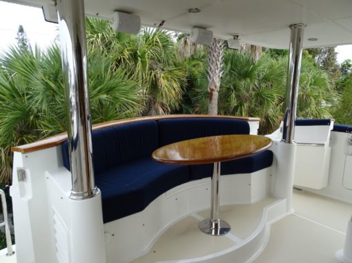 2008 Selene 59 Trawler - The Cockpit Lounge Area Table 3
