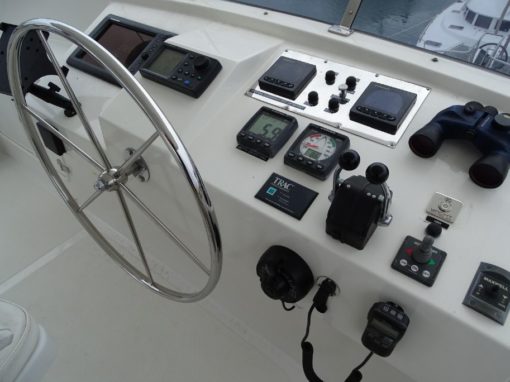 2011 Nordhavn N60 Trawler - The Steering Wheel The Helm 2