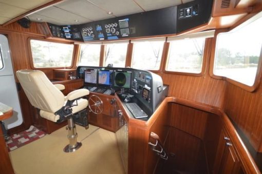 2014 Nordhavn N60 - The Cockpit The Helm The Boat Controls