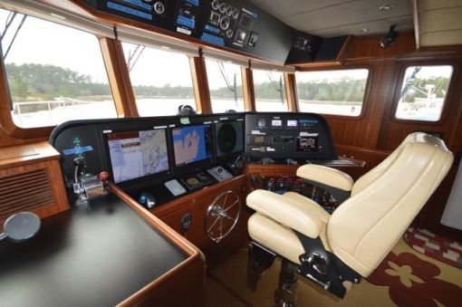 2014 Nordhavn N60 - The Cockpit The Helm The Boat Controls 2
