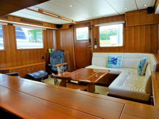 2011 Nordhavn 60 - My Harley - The Saloon The Living Area 8