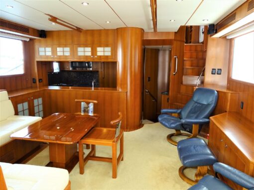 2011 Nordhavn 60 - My Harley - The Saloon The Living Area
