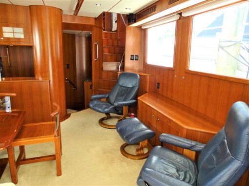 2011 Nordhavn 60 - My Harley - The Saloon The Living Area 2