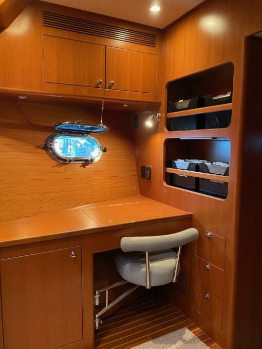 2005 Nordhavn 55 Trawler - Boreas - The Bedroom Table The Cabin Workspace