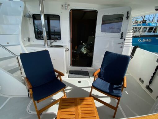2005 Nordhavn 55 Trawler - Boreas - The Deck Lounge Area