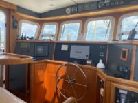2011 Nordhavn N40 Trawler - The Helm The Steering Wheel The Bridge - The Cockpit