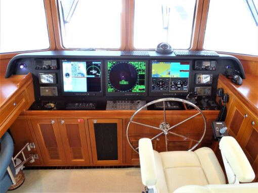 2010 Nordhavn N63 - The Cockpit The Bridge Cockpit Yacht Controls 3
