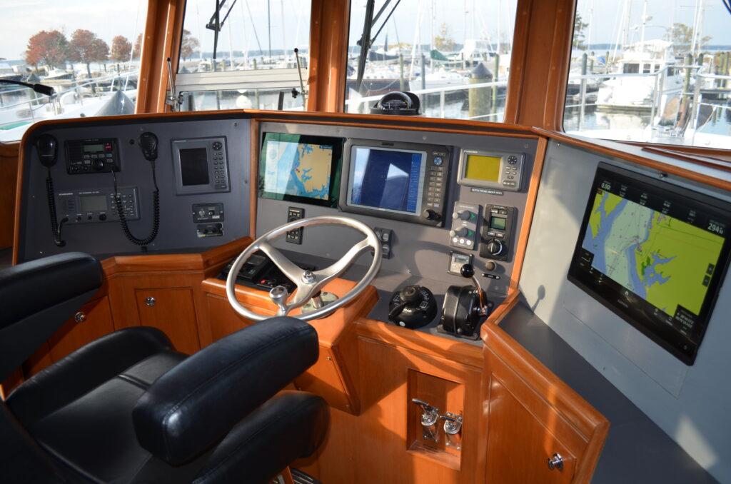 Nordhavn 47 - Nordic Star - The Helm The Cockpit The Yacht Controls