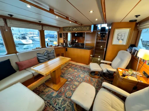1999 Nordhavn 57 - Starweather - The Living Area