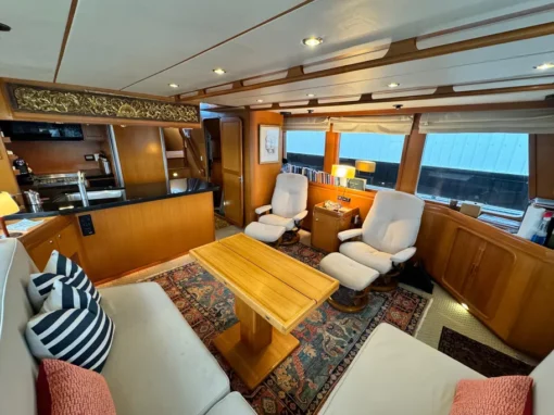 1999 Nordhavn 57 - Starweather - The Living Area - The Saloon 2