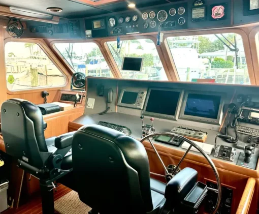 2003 Nordhavn 57 - MARI MI - The Cockpit The Bridge The Yacht Controls