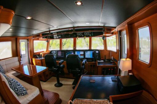 2016 Nordhavn 60 Trawler - Booke End - The Helm - The Yacht Controls - The Bridge - The Cockpit 2