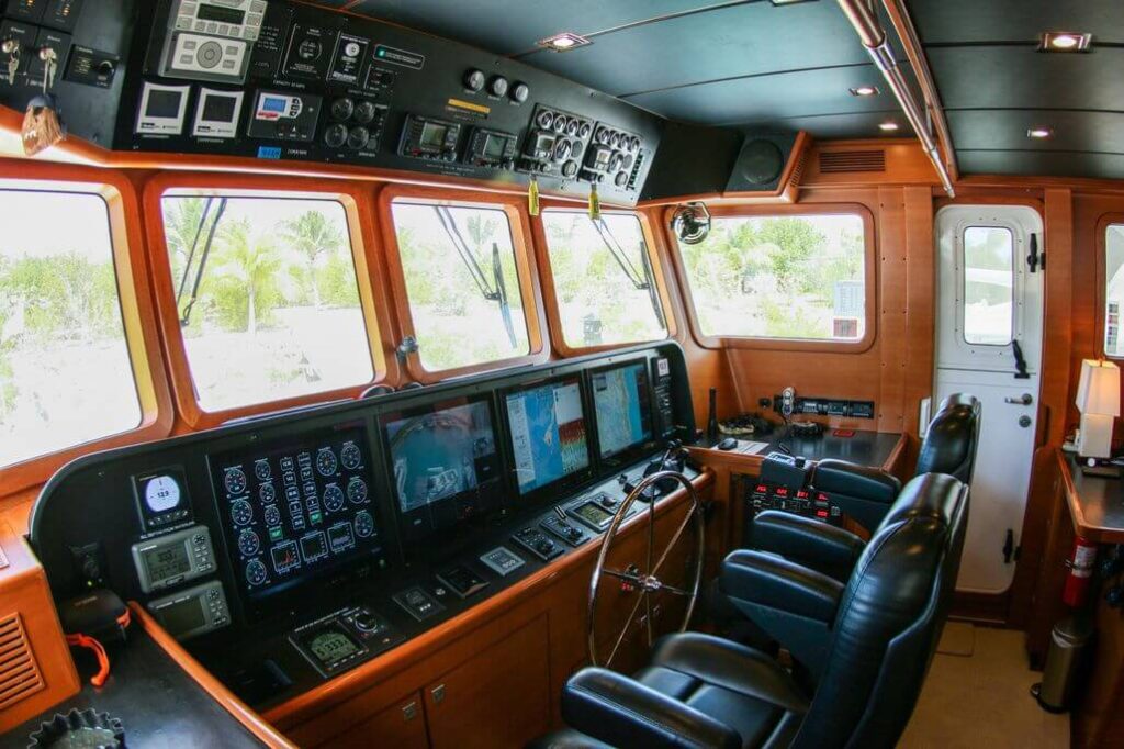 2016 Nordhavn 60 Trawler - Booke End - The Helm - The Yacht Controls - The Bridge - The Cockpit 3
