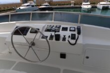 2011 Nordhavn 55 - Aquaholic - The Wheel - Yacht Controls - The Bridge - The Helm