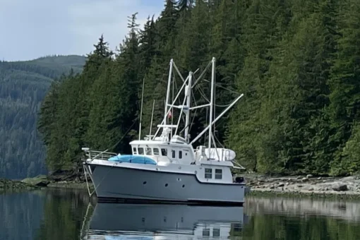 1999 Nordhavn 40 - Truly - The Port Side - The Left Side of The Boat