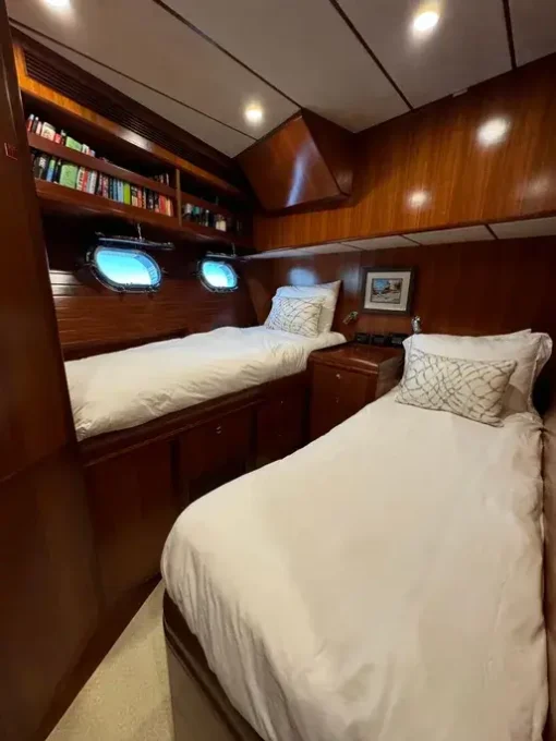 2006 Nordhavn 64 - Gratitude - The Bedroom - Two Single Beds - The Cabin 2