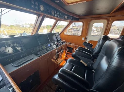 1999 Nordhavn 57 - Festus - The Boat Controls - The Helm - The Cockpit