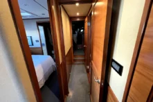 2016 Nordhavn 60 - CHOICES - Companionway looking forward toward master stateroom and pilothouse