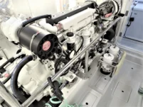 2011 Nordhavn 60 Trawler ONYXIA engine room with mechanical components